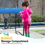 NNEDPE Kahuna Pro 14ft Trampoline with Mat, Reversible Pad, Basketball Set