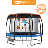 NNEDPE 12ft-12 Pole Kahuna Trampoline Roof Shade Cover