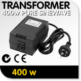 NNEDPE Sinewave Step-Down Transformer: 240v to 120v, 400 watts (3.3 amps)