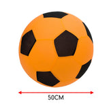 NNEDPE Trampoline Inflatable Football Play Ball Kids Soft Soccer- Orange