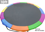 NNEDPE 10ft Replacement Rainbow Reinforced Outdoor Trampoline Spring Pad