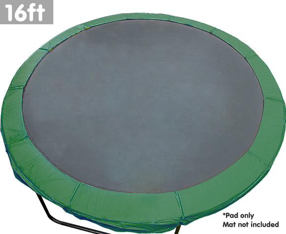 NNEDPE 16ft Replacement Trampoline Outdoor Round Spring Pad Cover - Green