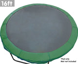 NNEDPE 16ft Replacement Trampoline Outdoor Round Spring Pad Cover - Green