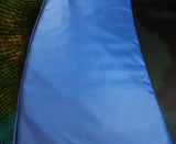 NNEDPE 10ft Trampoline Replacement Safety Pad and Net Round  8 Poles Blue