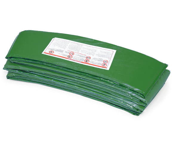 NNEDPE 12ft Trampoline Replacement Safety Pad and Net Round 8 Poles Green