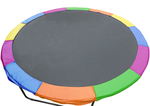 NNEDPE 10ft Replacement Rainbow Reinforced Outdoor Trampoline Spring Pad
