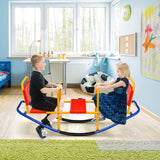 NNECW Kids Metal Rocking Seesaw with Handlebars for Indoor & Outdoor Play