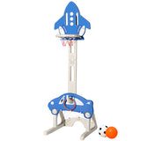 NNECW Adjustable 3-in-1 Basketball Hoop Stand with Adjustable Heigh for Kids