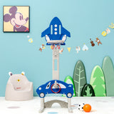NNECW Adjustable 3-in-1 Basketball Hoop Stand with Adjustable Heigh for Kids