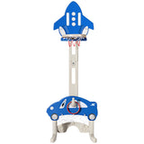 NNECW Adjustable 3-in-1 Basketball Hoop Stand with Adjustable Heigh for Kids