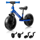 NNECW 4-in-1 Kids Training Bike with Training Wheels for 2-6 Years Old Kids-Blue