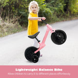 NNECW 4-in-1 Kids Training Bike with Training Wheels for 2-6 Years Old Kids-Pink