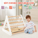 NNECW 4-in-1 Toddler Climbing Toys with 3-Sided Triangle Climber for Indoor & Outdoor Use
