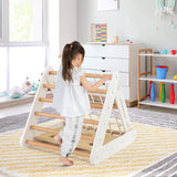 NNECW 4-in-1 Toddler Climbing Toys with 3-Sided Triangle Climber for Indoor & Outdoor Use