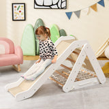 NNECW 4-in-1 Toddler Climbing Toys with 3-Sided Triangle Climber for Indoor & Outdoor Use