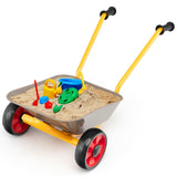 NNECW 2-Wheeler Kids Wheelbarrow with Steel Construction for Age 2+