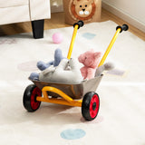 NNECW 2-Wheeler Kids Wheelbarrow with Steel Construction for Age 2+