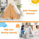 NNECW Kids Triangle Climber with Tent Cover & White Board & Basketball Hoop & Soccer Gate