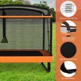 NNECW Sturdy 6 FT Recreational Trampoline with Swing for Kids