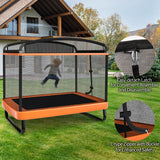 NNECW Sturdy 6 FT Recreational Trampoline with Swing for Kids