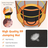 NNECW 152cm Kids 3-in-1 Game Trampoline Seamless with Enclosure Net