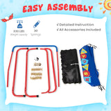 NNECW Square Toddler Trampoline with Foam Covered Handle for Kids of 3-7