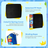 NNECW Square Toddler Trampoline with Foam Covered Handle for Kids of 3-7