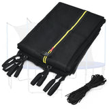NNECW 304cm Trampoline Safety Net with 6 Poles for Indoor & Outdoor Use