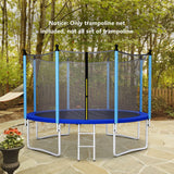 NNECW 304cm Trampoline Safety Net with 6 Poles for Indoor & Outdoor Use