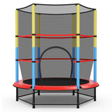NNECW 55 Inches Kids Trampoline with Safety Enclosure Net