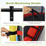 NNECW 55 Inches Kids Trampoline with Safety Enclosure Net