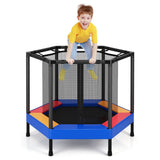 NNECW 48 Inches Kids Trampoline with Safety Enclosure Net