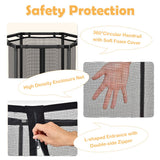 NNECW 48 Inches Kids Trampoline with Safety Enclosure Net