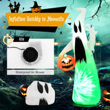 NNECW 172 CM Inflatable Halloween Hunting Ghost with Built-in LED Light