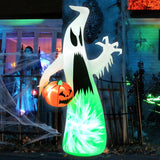NNECW 172 CM Inflatable Halloween Hunting Ghost with Built-in LED Light