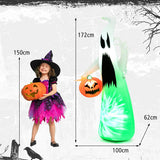 NNECW 172 CM Inflatable Halloween Hunting Ghost with Built-in LED Light