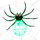 NNECW Halloween Inflatable Spider with Cobweb for Yard & Party & Garden & Lawn