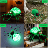 NNECW Halloween Inflatable Spider with Cobweb for Yard & Party & Garden & Lawn