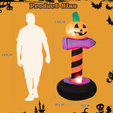 NNECW 180 cm Halloween Inflatable Pumpkin Road Sign for Backyard & Garden