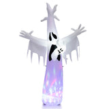 NNECW 244CM Giant Halloween Inflatable Ghost with LED Lights & Rotating Lamp