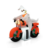NNECW 155CM Tall Halloween Inflatable Ghost Riding on Motor Bike