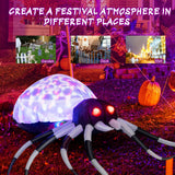 NNECW 105CM Wall Halloween Inflatable Spider with Multi-colour Lights
