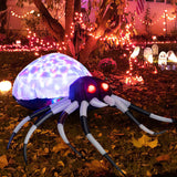 NNECW 105CM Wall Halloween Inflatable Spider with Multi-colour Lights