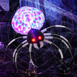 NNECW 105CM Wall Halloween Inflatable Spider with Multi-colour Lights