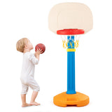 NNECW Height-Adjustable Toddler Basketball Stand with Kid-Friendly HDPE