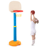 NNECW Height-Adjustable Toddler Basketball Stand with Kid-Friendly HDPE