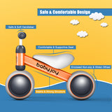 NNECW Baby Balance Training Bike with 4 Wheels for Infant-Orange