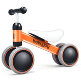NNECW Baby Balance Training Bike with 4 Wheels for Infant-Orange