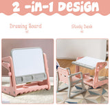 NNECW Kids Art Table with Ample Storage Space