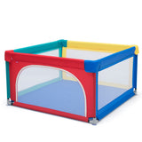 NNECW Playpen Baby Toddlers Safety Activity Fence with 50 Ocean Balls-Multicolor